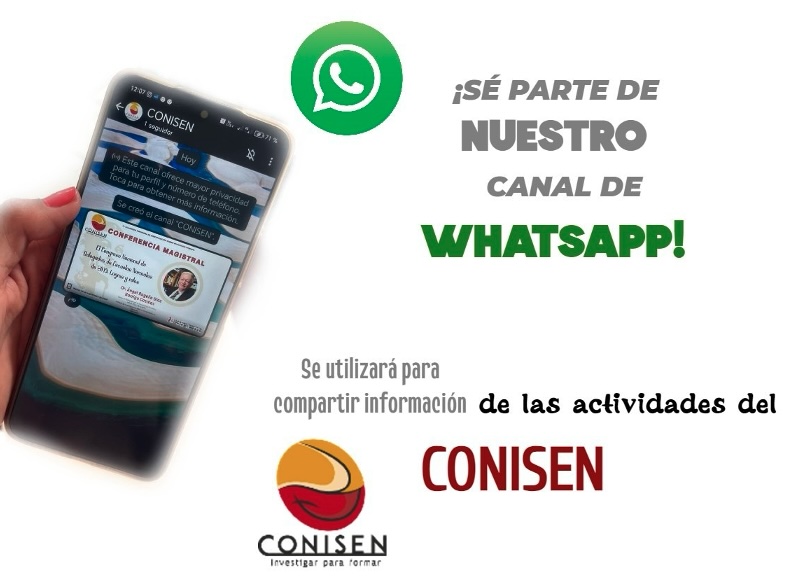CANAL DE WHATSAPP DEL CONISEN 2025